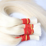 Envio Gratis To Brazil Blonde Color Hair Bulk 613 Human Hair Bundles Extensions Cabelo Humano Para Mega Her 100-300 Gramas