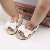 Girls' sandals Bowknot pearl sandals Children's sandals Toddler walking shoes