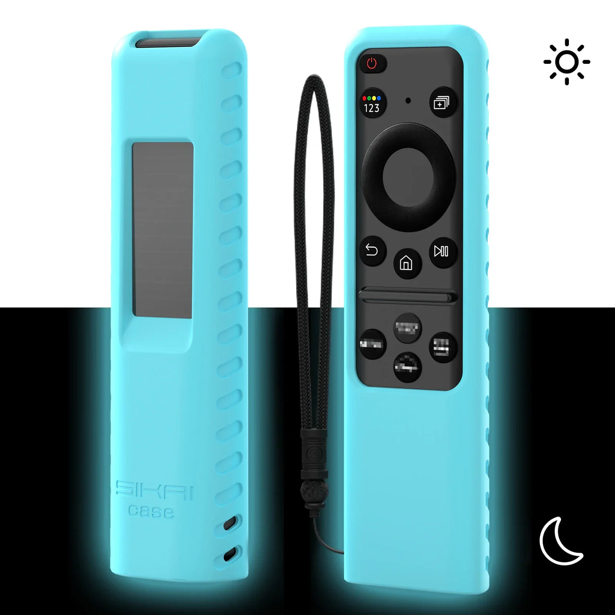 SIKAI Silicone Cover for Samsung BN59-01432A Original Voice Smart TV Remote Control Case for 2023 Solar Charging TM2360E TM2361E