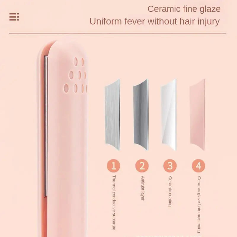 Ceramic Straight Hair Curlers Anti-scalding Design Hair styling Appliances 10W Rated Power Professional Mini Hair Beauty Tools