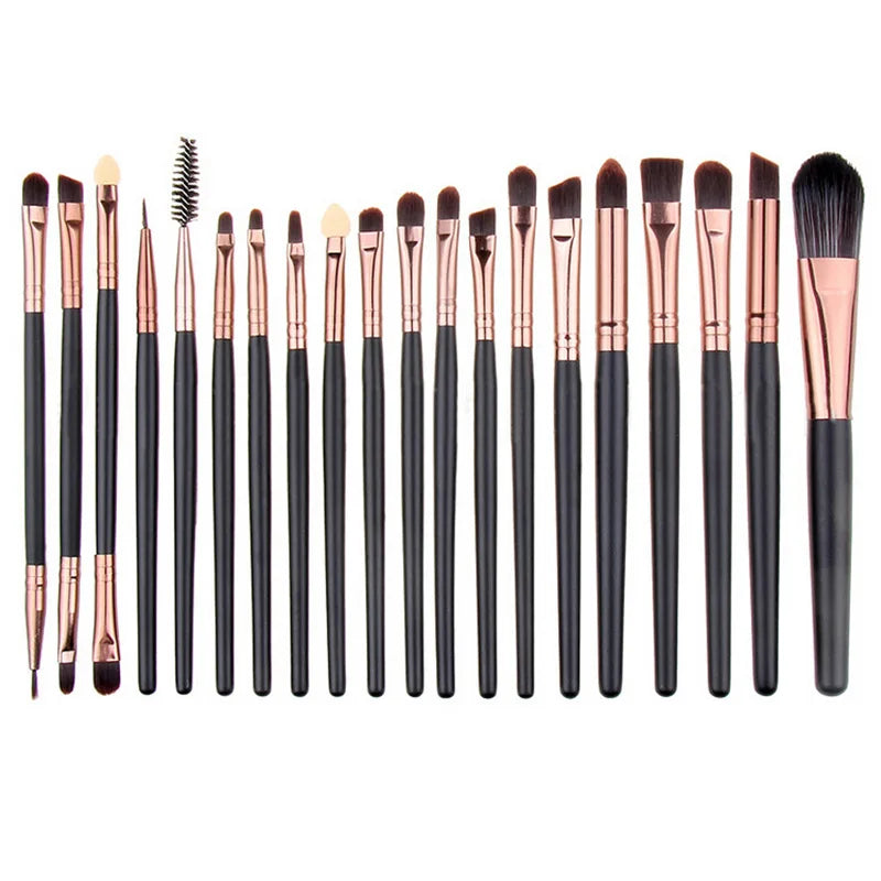 20 PCS Makeup Brush Set Eye Shadow Brush Set Foundation Brush Beauty Tools Super Soft Man-made Fibers Full Set