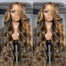 30 36 Inch Body Wave 13x4 Ombre Highlight HD Lace Frontal Wigs 13x6 4/27 Colored Wigs Lace Front Human Hair Wigs Transparent