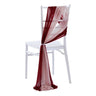 10/50PCS Chiffon Chair Sashes Wedding Chair Decoration 17x250cm For Wedding Aisle Decorations Party Banquet Event Baby Shower