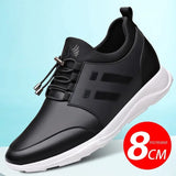 TAFN Men's shoes with invisible inner height, wear-resistant leather shoes, genuine leather sports shoes, men's casual shoes