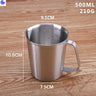 Cup Polishing 500ml Metal 2000ml 5 Sizes 1500ml Measuring Cups Jugs Coffeeware Teaware New Product