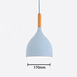 Multicolour Lustre Pendant Lights dia 16/17/24cm Restaurant Wood Hanging lighting Light Fixtures Modern E27 LED Loft Hanglamp