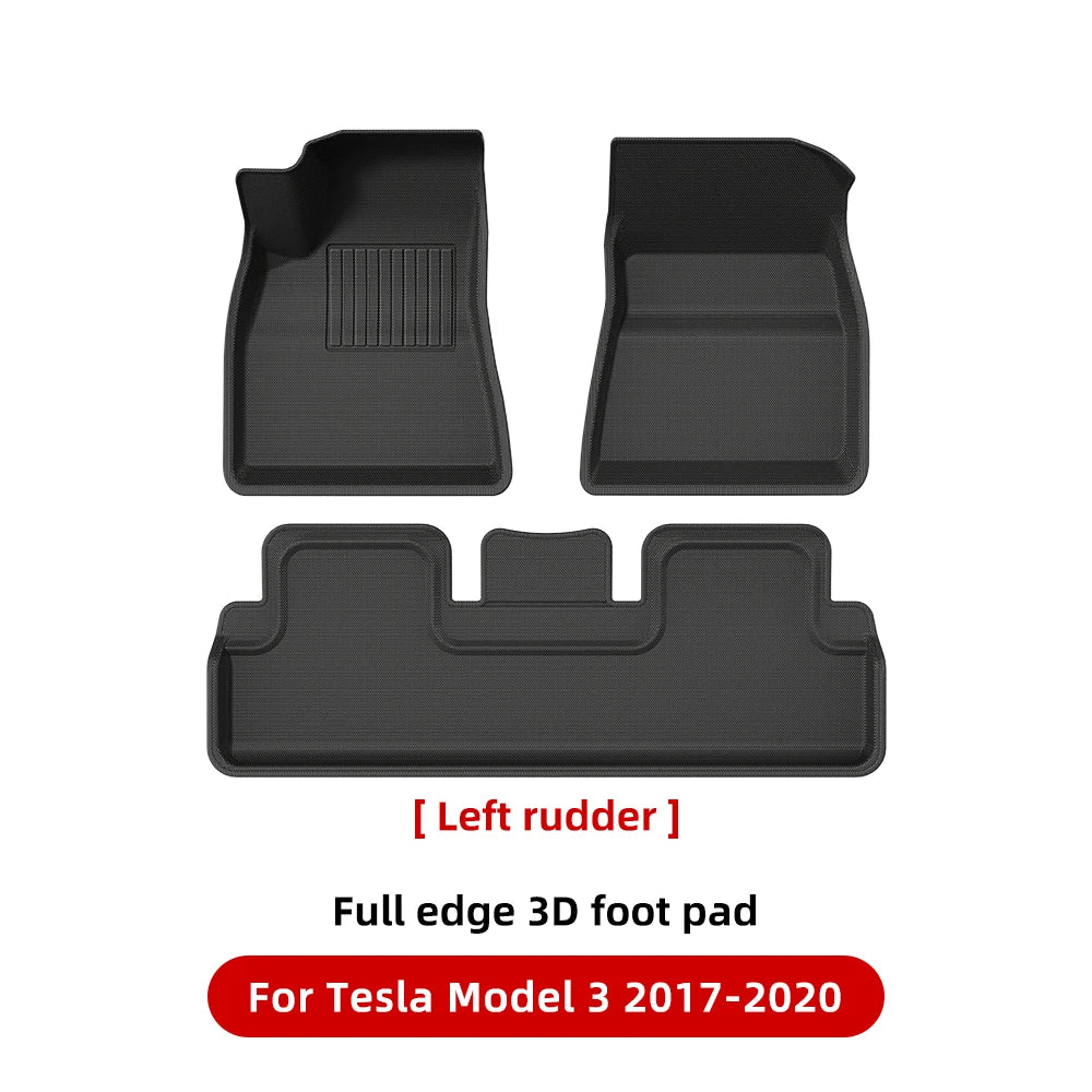 YZ Past Tesla Model 3 Y Highland Floor Mat Bagage Mat 2017 to 2024 Vier Seizoenen waterdichte 3D Vloer  Liner