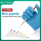 Xin Tester Laboratory Pipette Mini Pipette 10-200ul Micropipette Manual Single Channel Fixed Volume Pipettor