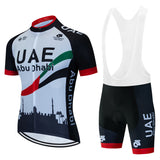 UAE Cycling Mtb Tricuta Man Uniform Men's Clothing Pants Jersey Costume Bike Clothes Shorts 2024 Laser Cut Mens Complete Bib Gel