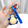 Pokemon Keychain Anime Figures Pikachu Cartoon Key Chain Charmander Psyduck Fashion Bag Keyring Pendant Accessories Toy Kid Gift