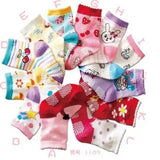 12pair/Lot Non Slip Toddler Socks  with Grip for Boys Girls Baby Infants Kids Anti Skid Cotton Crew Socks 1-7Years