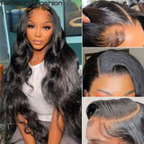 13X4 Body Wave Frontal Wig Human Hair Lace Front Wig Pre-plucked Glueless Human Hair Lace Wig Brazilian Body Wave Lace Front Wig