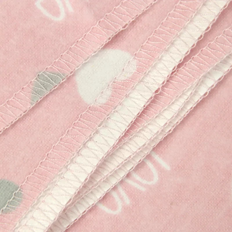 4pcs/pack 100% Cotton Flannel Diapers Supersoft Receiving Baby Blanket Newborn Wrap 76x76cm Baby Bedsheet Print Blanket Swaddle