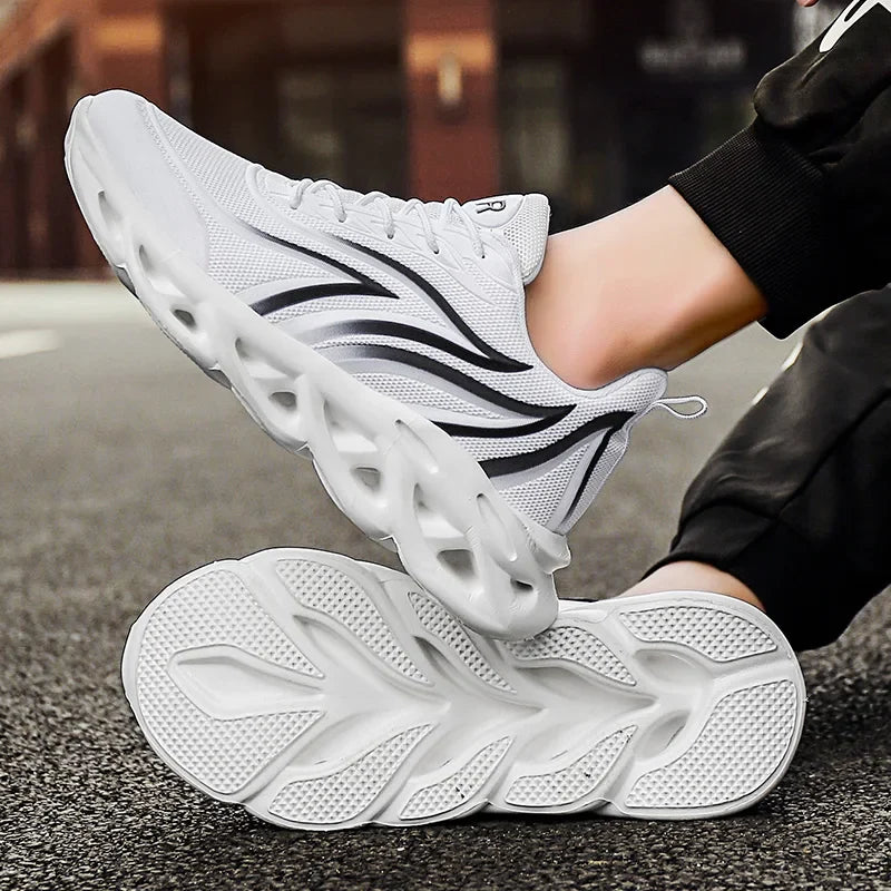 Fashion Men Sneakers Mesh Casual Shoes Lac-up Mens Shoes Lightweight Vulcanize Shoes Walking Sneakers Zapatillas Hombre Men Shoe