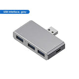 USB 3.0 Type C Hub 4 In 1 Multi -port Docking Station Splitter Mini Zinc Alloy USB 3.0 Hub High Speed Adapter For PC Laptop