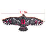 1.1m Eagle Kite With 30 Meter Kite Line Large Plane Eagle Flying Bird Kites Children Best Gift Family Trips Garden Outdoor Sport