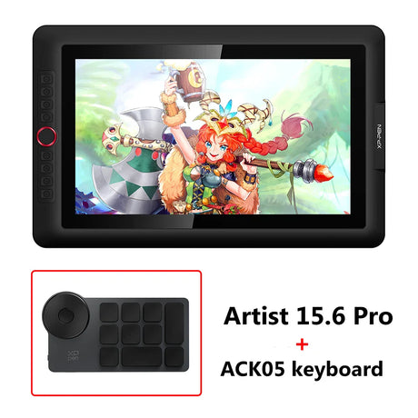 XPPen Artist 15.6 Pro Drawing Tablet Graphic Monitor Digital Animation Drawing Board with 60 Degrees of Tilt Function Art Design