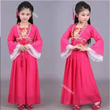 Ancient Kids Traditional Dresses Chinese Outfit Girls Costume Folk Dance Performance Hanfu Dress for Children