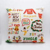 5pcs Sublimation DIY White Blank Linen Square Merry Christmas Pillow Case