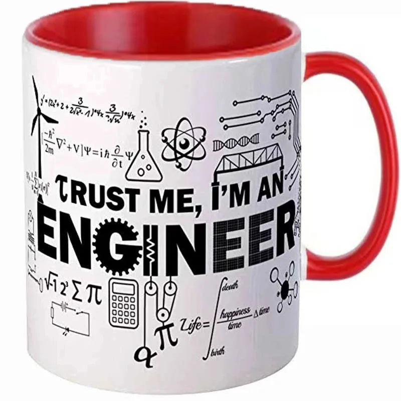 Engineer Cups Mechanic Coffee Mugs Scientific Technical Office Coworker Gifts Ceramic Coffeeware Tea Teaware Driver Drinkware