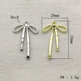 New Arrival! 33x20mm 100pcs Zinc Alloy Bows Shape Charm For Hand Made Earrings DIY Parts,Jewelry Findings&Components