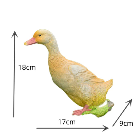 Cute Duck Resin Garden Statue Backyard Pond Ducks Decoration Bird Sculpture Indoor Outdoor Yard Decor Pond Lawn Ornament