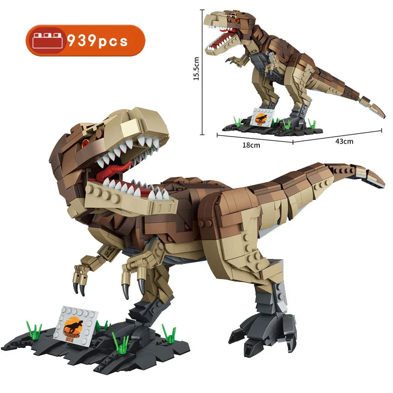 Jurassic Dinosaurs World Animal Park Blocks Building Brick Dinosaur Figures City Dino Robot Dinosaurios Toys For Children Gifts