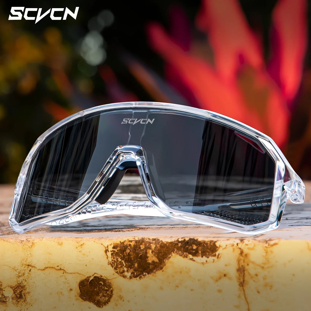 SCVCN-Sunglasses for Men Sport Cycling Glasses Bike Mountain Bicycle Hiking Camping Golf UV400 Protection Glasses Women Baseball