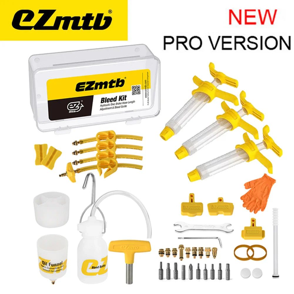 2023 Ezmtb PRO Bicycle Hydraulic Disc Brake Oil Bleed Kit Tools For,SHIMANO,MAGURA,SRAM,XTECH,ZOOM,Road Bike Brake Repair Tool