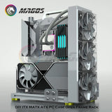 DIY Gamers Cabinet MOD ITX MATX PC Case Open Frame Aluminum Creative ATX Tower Desktop Gaming Computer Chassis Rack