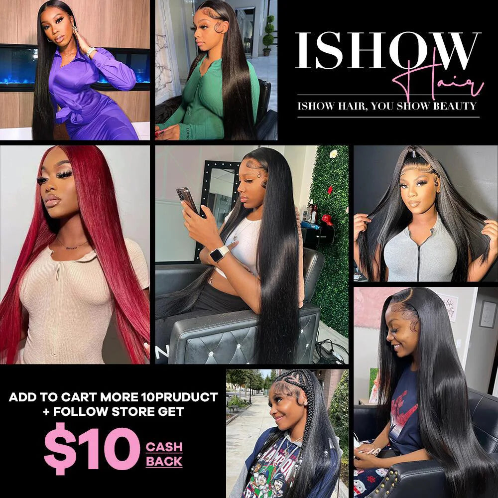 Ishow Straight Human Hair Bundles 28 30inch 1/3/4 Pcs Deals Sale For Women Brazilian Straight Hair Bundles Sew In Hair Bundles