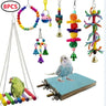 Toys Standing Bell Swing Toy Parrot Bird Combination For Accessories Bite Articles Ball Pet Training