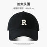 60-65cm 63-70cm Big Head Baseball Cap Men Women Soft Top Cotton Large Size Hat R Letter 2023 Fashion