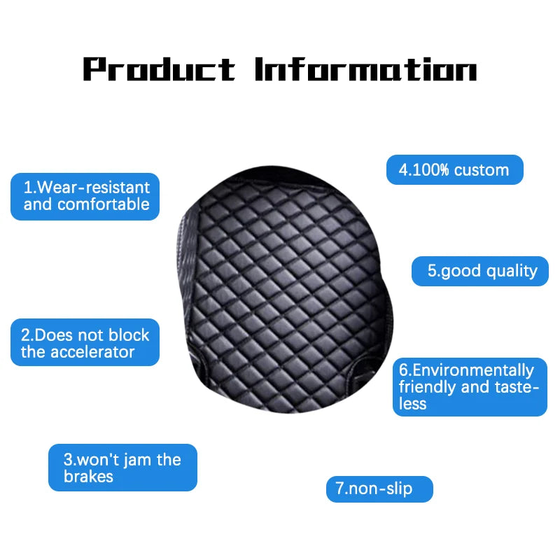 Car Floor Mat For Audi A3 8P 2004~2010 DropShipping Center Interior Accessories 100% Fit Leather Carpets Rugs Foot Pads