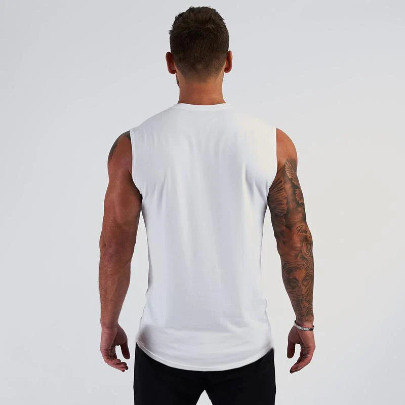 New Workout Running Training Mens Tank Top Gym Brand Casual Clothing Bodybuilding Fitness Singlets Fashion Sleeveless Undershirt