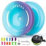 MAGICYOYO Crystal Yoyo K2, Professional Responsive Yoyo for Kids Beginners, Dual Purpose Yo-Yo for Advanced + Unresponsive Yo Yo