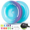 MAGICYOYO Crystal Yoyo K2, Professional Responsive Yoyo for Kids Beginners, Dual Purpose Yo-Yo for Advanced + Unresponsive Yo Yo