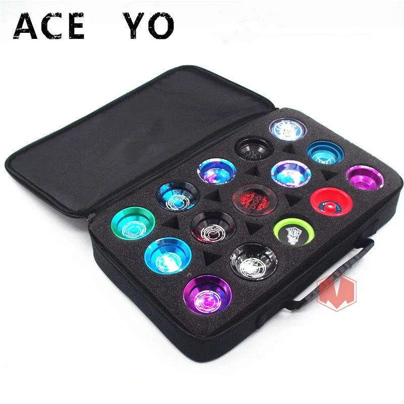 ACEYO YOYO Bag  15 Holes Yo-yo admission package  Professional Yoyo Collectors Bag  Yoyo  accessories bag