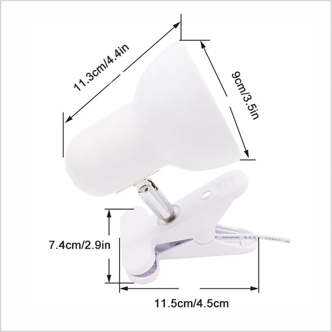 Black White E27 Desk Lamp for Dorm Room Clip DIY Table Lamp Holder Replaceable Light Source led Table Lamp Clip lamp for Reading