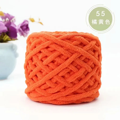 100g Chenille Knitting Yarn Crocheting Hair Soft and Comfortable Knitting Crochet Yarn for Hand Knitting Sweaters and Hats Knit