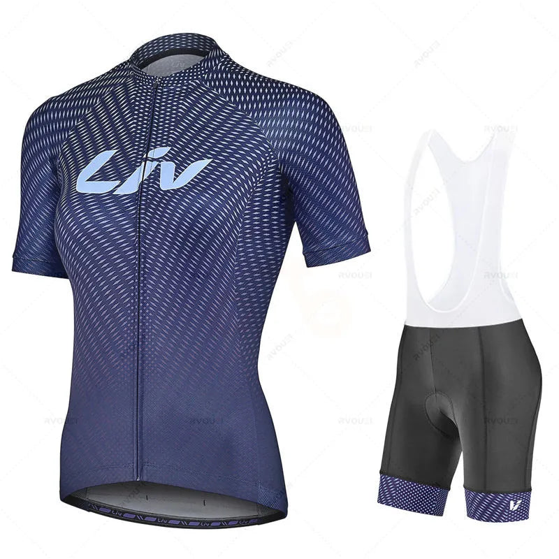 2022 Women Liv Summer Cycling Jersey Breathable MTB Bicycle Cycling Clothing Mountain Bike Wear Clothes Maillot Ropa Ciclismo