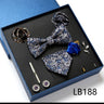 Luxury Quality Tie Set With Necktie Bowtie Pocket Square Cufflinks Tie Clip Brooches For Man Bussiness Wed Party Tie Gift Box