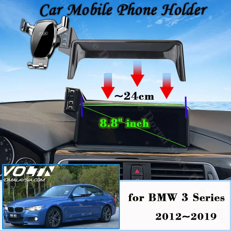 Car Mobile Phone Holder for BMW 3 Series 2012~2019 8.8" Screen Car Mount GPS Bracket Navigation Stand Accessories F30 F31 F34