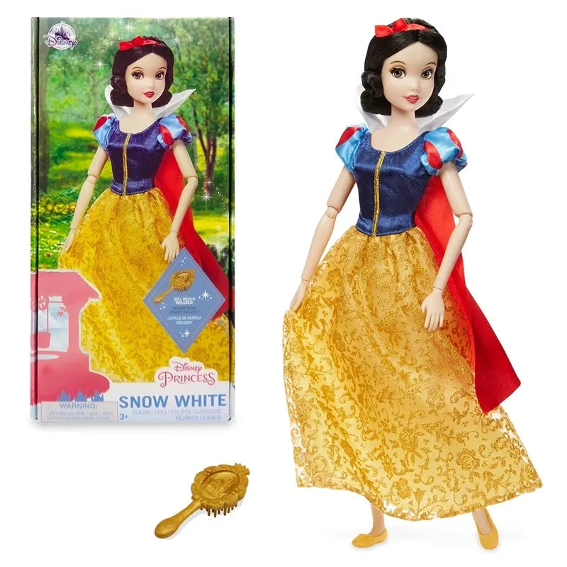 Disney Elsa Anna Doll Mermaid Rapunzel Bell Princess Doll Genuine Voice Princess Merida Princess Pretend Play for Girl Gift