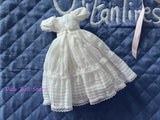 （Special Sale）Dula Doll Clothes Dress White Summer short sleeves double skirt Blythe ob24 Bjd Doll