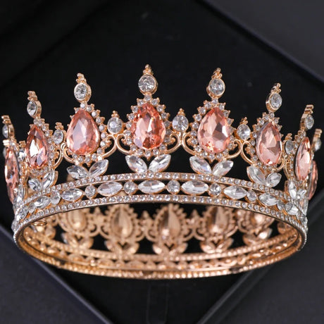 Luxury Crystal Crown Tiara For Women Bride Rhinestone Prom Diadem Tiaras And Crowns Bridal Wedding Hair Accessories Jewelry Crow