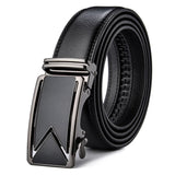 Plyesxale Men Belt 2024 Cowhide Genuine Leather Belts For Men Luxury Automatic Buckle Belts Brown Black Cinturones Hombre B55