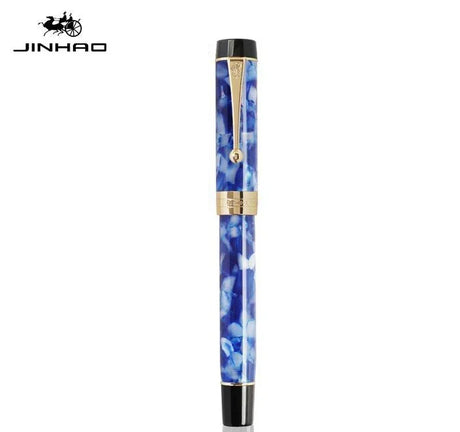 Jinhao 100 Fountain Pen Transparent Color Resin luxury Pens M/F/EF/1.0mm Extra Fine Nib Office School Supplies Stationery Gift