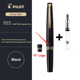 Japan PILOT Fountain Pen 14K Gold Nib 95s Elite 95th Anniversary Engraved Pocket Design Portable Gold Pen High-end Stationery