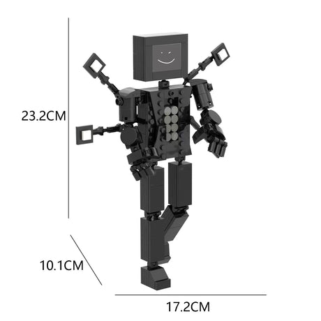 1-5PCS Skibidi Toilet Man vs Monitor Building Block Camerman Titan Speakerman DIY Toys For Children Christmas Birthday Gift